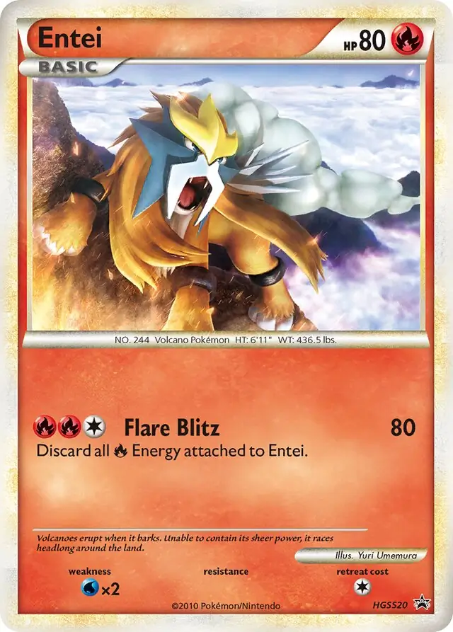 Pokemon Entei Shiny NM to Mint store